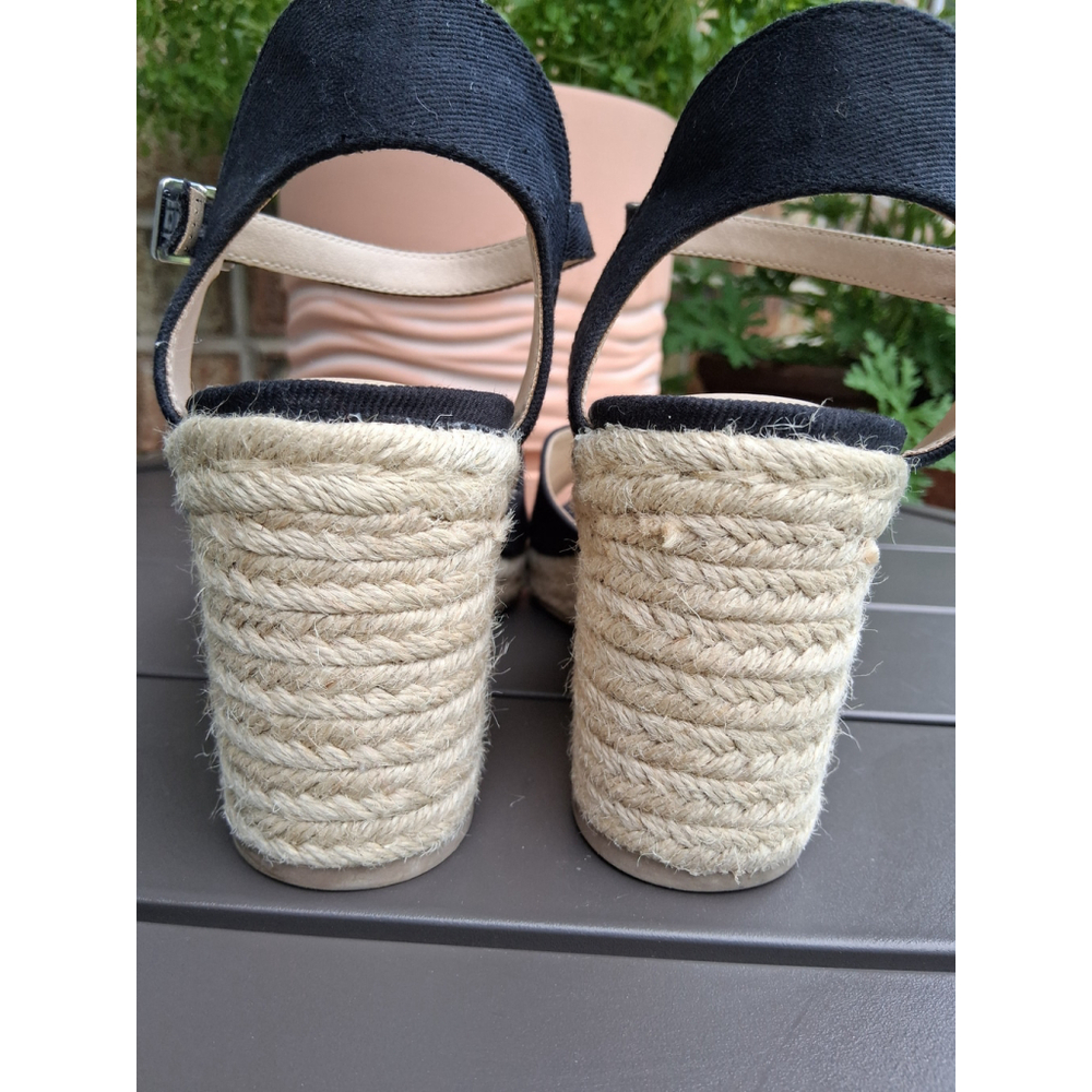 🌷EUC Women's Life Stride Black Wedge Sandals Size 10W - Picture 5 of 9
